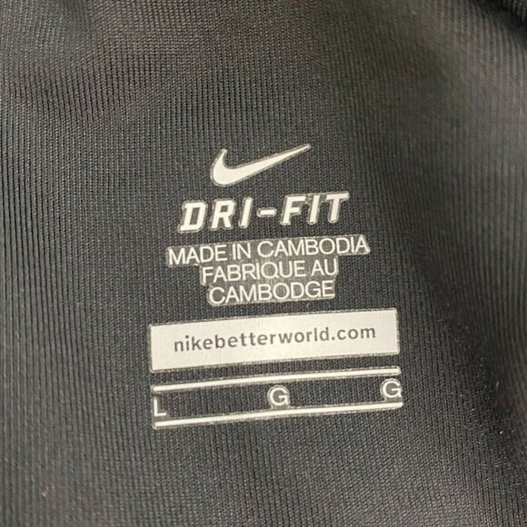 Nike Fitted Racer Back Tank Top Size Large Black - Picture 5 of 5